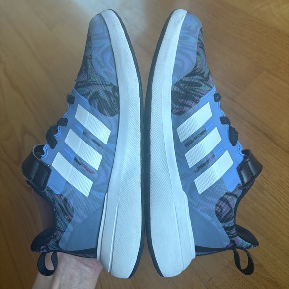 Adidas Fortarun 2.0 Sneakers Kids black blue camo shoes toddler girls size 13 - Picture 6 of 12